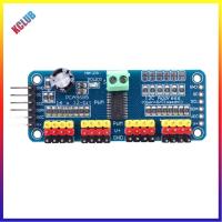 แผงมอเตอร์เซอร์โว PWM สำหรับหุ่นยนต์ PCA9685อินเทอร์เฟซ IIC 16ช่อง12บิตโมดูลบอร์ดมอเตอร์เซอร์โว PWM