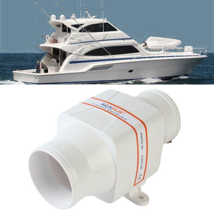 BUJUE Inline 12V/24V Retrofit Side Air Vent Caravan Ventilator Exhaust