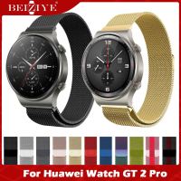 สายนาฬิกา Milanese สำหรับนาฬิกา สำหรับ For Huawei GT 2 Pro สายรัดข้อมือสแตนเลสสตีลสำหรับนาฬิกา สำหรับ For Huawei gt 2 pro สายรัดข้อมือสมาร์ทวอทช์