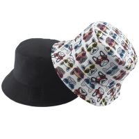 ZZOOI Cartoon Fisherman Hat Bob Gorros Anime Dog Rabbit Panda Print Bucket Hats Hip Hop Fishing Caps For Women Men