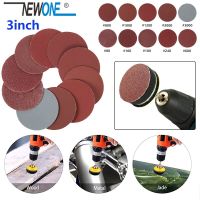 3 inch 75mm Sandpaper 10PCS Sanding Disc 60-2000 Grit For Dremel Sander Machine Self Stick Abrasive Tools Accessories Cleaning Tools