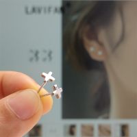 1 Pair 100 925 Sterling Silver Letter X Stud Earrings For Girls Kids Daughter Smooth Small Tiny Earring Fine Jewelry