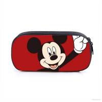 Disney Mickey Cartoon Cute Pencil case Stationery Box Men and Women Polyester Pen Storage Personality