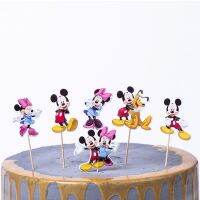 【CW】✜  24pcs Cartoon Minnie Toppers Supplies Kids Birthday Wedding Baby Shower Decorations Supply