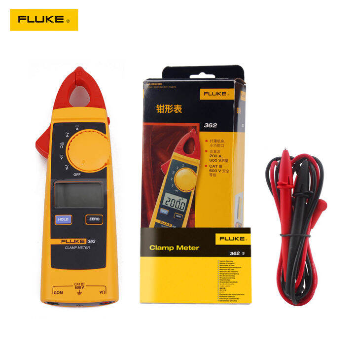 New Fluke 362 Digital Clamp Meter AC/DC Multimeter Tester Two year