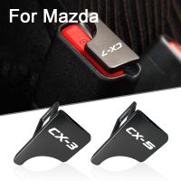 Car Accessories seat belt buckle protective cover Pure metal Brown For Mazda CX5 CX7 CX8 CX9 CX30 M3 M6 CX3 Auto car Accessories