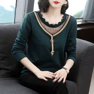 Women Tshirt Long Sleeve Green - Best Price in Singapore - Feb 2024