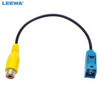 LEEWA Car Reversing Camera Adaptor Fakra RCA Cable Plug For Mercedes For Ford OEM Radio Head Unit CA3952