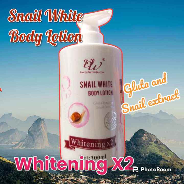 DW SNAIL WHITE BODY LOTION with GLUTA HEALTH AND SNAIL EXTRACT 300ML