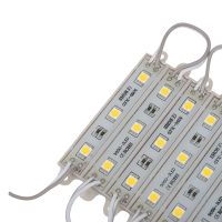 1*10pcs 5050 SMD 3 LED Module String Light Waterproof DC 12V warm white