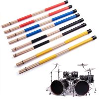 【HOT】 1 Drum Sticks Ballad Percussion Brushes with Rubber Handle