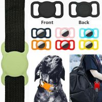 For Apple Airtag GPS Finder Dog Cat Collar Loop Compatible With Apple Airtags Pet Accessories Silicone Pet Protect Dog Collar