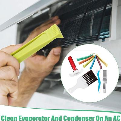 Air Conditioning Fin Comb Stainless Steel Brush Fin Removal Cleaning Condenser Brush Radiator Dust Cleaning Tool And Comb U5Z8