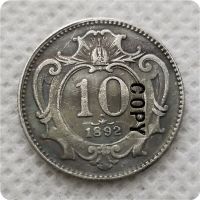 เหรียญสะสมเลียนแบบเหรียญเหรียญที่ระลึก10เฮลเลอร์จากออสเตรีย1892เหรียญ