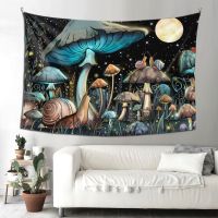 Psychedelic Mushroom Mandala Tapestry Boho Wall Home Room Decor Hippie Witchcraft Tapestry