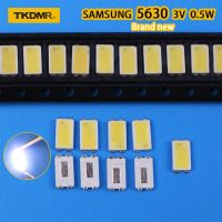 50ชิ้นสำหรับ5630พลังงานสูงแอลอีดี PLCC-4ทีวี Backlit ไดโอดสว่างมาก SMD 5630 LCD 0.5W 3V ไฟด้านหลังทีวีขาวเย็น