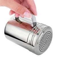 Stainless Steel Versatile Dredge Barbecue Powder Dispenser Shaker Kitchen Tool With Handle Bottles Pepper Salt