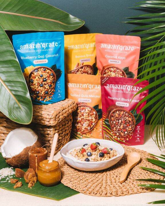 Amazin' Graze Hazelnut Blackforest Granola 250g Lazada Singapore