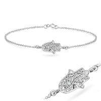 100% PURE 925 SILVER PALM SHAPED BRACELET BRS-31. PERFECT FOR DAILY WEAR AND GORGEOUS FOR SPECIAL EVENT.