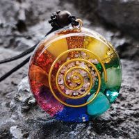 【YF】✺  Orgonite Pendant Necklace Generator Emf Protection Healing Sacred Chakra Necklaces Jewellry