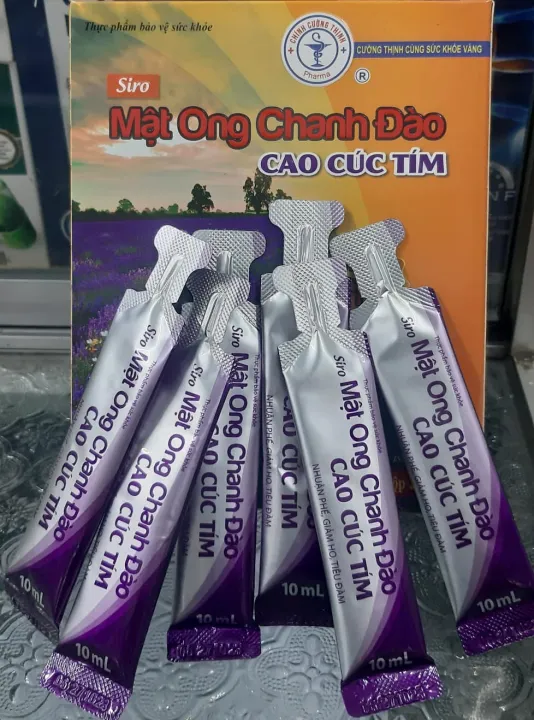 SIRO Mật ong chanh đào cao cúc tím được sử dụng để điều trị những vấn đề gì liên quan đến hô hấp?