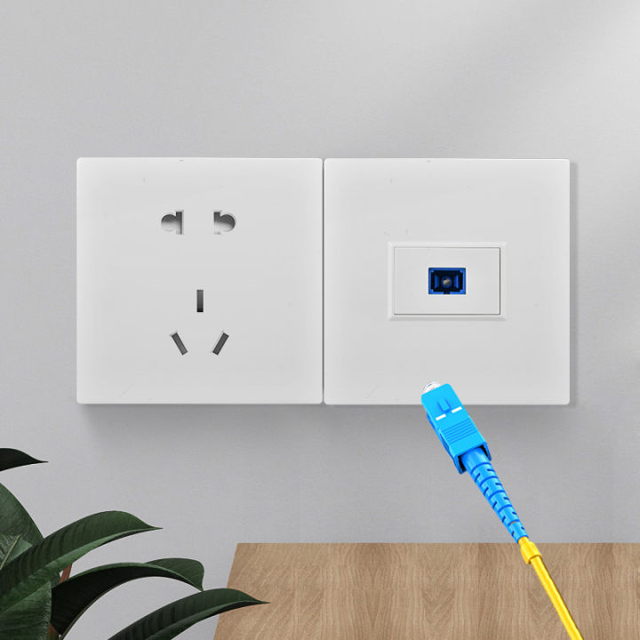 depoguye-wall-mounted-one-port-fiber-optic-information-socket-panel-sc-fiber-optic-wall-connector-panel-with-fiber-optic-cable