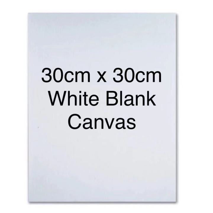 White Round Canvas Board - 30 X 30CM