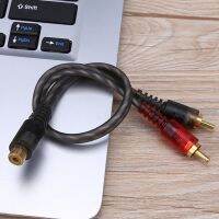 1 Buah 27Cm 1 RCA Female Ke 2 RCA Male Splitter Cable untuk Sistem Audio Mobil