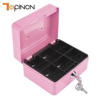 Portable Metal Safe Secret Stash Storage Box With Key Lockable Cash Money Coin Safe Security Lockable Jewellery Organizer Storage Boxes