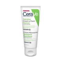 เซราวี CERAVE HYDRATING CREAM-TO-FOAM CLEANSER คลีนเซอร์ทำความสะอาดและล้างเครื่องสำอางบนผิวหน้าในขั้นตอนเดียว เพื่อผิวสะอาด ชุ่มชื้น ไม่แห้งตึง โฟมล้างหน้า เช็ดเครื่องสำอาง 100ml