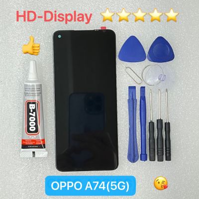 ชุดหน้าจอ OPPO A74(5G) แถวกาวพร้อมชุดไขควง