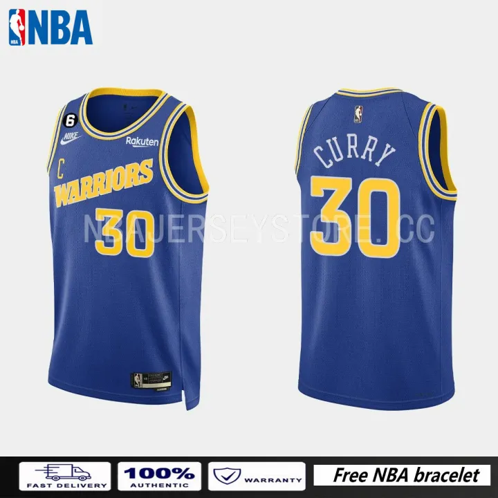 Swingman】Men's New Original 2022 NBA Finals GSW Curry Jersey Golden State  Warriors #30 StephenˉCurry Icon Edition Jerseys Heat-pressed Blue
