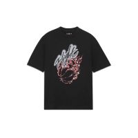 【Hot】 ใหม่พร้อมส่ง ของแท้ Jordan x Travis Scott Flight Graphic Black T-shirt