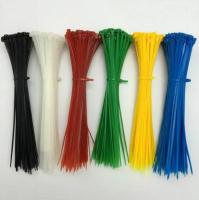 100PCS  4*200MM Standard Cable Tie Plastic Nylon Cable Ties with Self-locking  Colorful Width 2.7mm screed