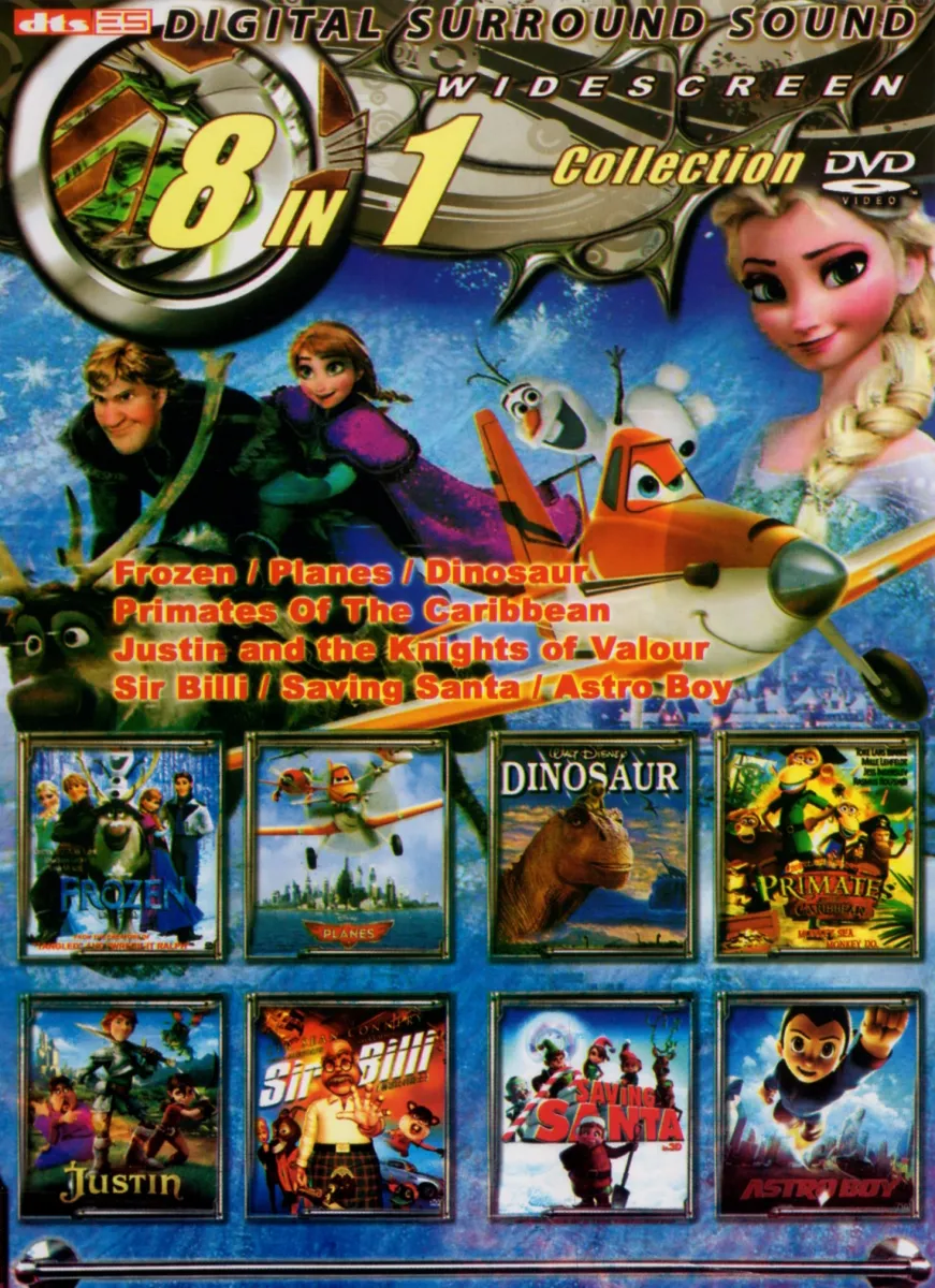 DVD English Cartoon Frozen / Planes 8 In 1 Collection J 1089 -  Movieland682786 | Lazada