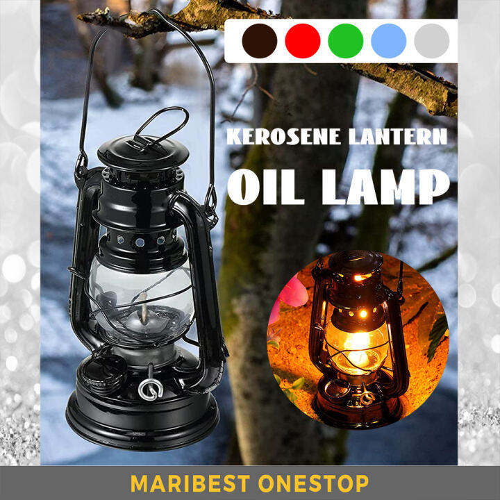 VINTAGE KEROSENE LANTERN OIL LAMP PORTABLE DECORATION OUTDOOR CAMPING