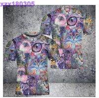 t shirtCat Colorful Hawaii Unisex  3D T-Shirt For Cat Lover