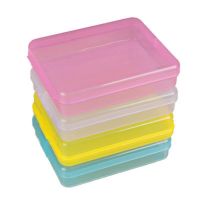 1pcs Mini Plastic Transparent with Lid Jewelry Storage Box Case Organizer Box Storage Container Case Holder Craft Organizer