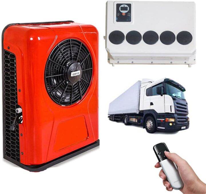 Treeligo Automotive 12v/24v Truck air conditioner Ac Aircon for RV Bus Tractor Truck Camper Van
