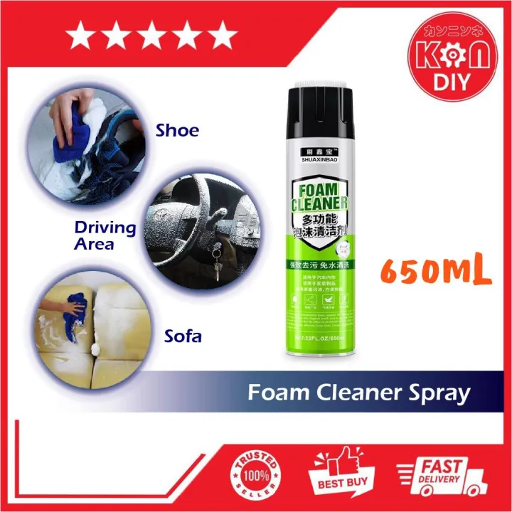 KNNDIY 650mL Multipurpose Foam Cleaner Spray/ House & Car Stubborn
