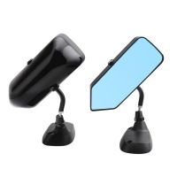 SuperRide กระจกมองหลัง Anti-Dazzle ฐานอลูมิเนียมการปรับเปลี่ยน Clear View Blue Wing Mirror สำหรับรถยนต์1คู่ Practical