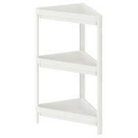 [สอบถามสต๊อคก่อนสั่งซื้อนะคะ!] IKEA VESKEN เวสเก้น ชั้นสูงเข้ามุม, ขาว, 33x33x71 ซม. อิเกีย ของแท้100%