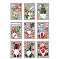 Christmas Window Clings Santa Gnome Tree Window Glass Static Decals Wall Sticker 85DA