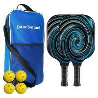 Set of 2 Pickleball Paddle Lightweight Pickleball Paddle,Thin&amp;Quick Pickleball Rackets Set with Carrying Bag,4 Balls