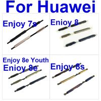 ปุ่มอะไหล่ปุ่มปรับระดับเสียงปุ่มเปิดปิดสำหรับ Huawei Enjoy 7 8 7S 8S 8E ปุ่มพาวเวอร์ด้านข้างของเยาวชน