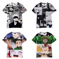 ใหม่ HUNTER × HUNTER 3D ฤดูร้อนแขนสั้นเสื้อลำลองผู้ชายเสื้อยืด