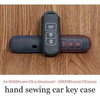 ▫ Only red factory promoted Hand Sewing Leather Car Key Case cover fit for MAZDA new CX5 Alexa(2016) ATENZE(2015) CX(2013)