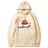 Anime Initial D Hoodies Mazda RX7 Printed Hoodies Men Fashion Tops Hoodie Streetwear Sweatshirts JDM Automobile Culture Size XS-4XL