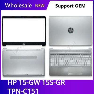 New Original For HP 15-GW 15S-GR TPN-C151 Laptop LCD back cover Front Bezel Hinges Palmrest Bottom Case A B C D Shell