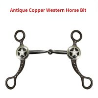 Limited Time Discounts Antique Copper Western Horse Bit Stainless Steel Horse Bits With German Silver Decoration